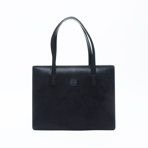 Loewe Anagram绒面革手提包黑色WS11167