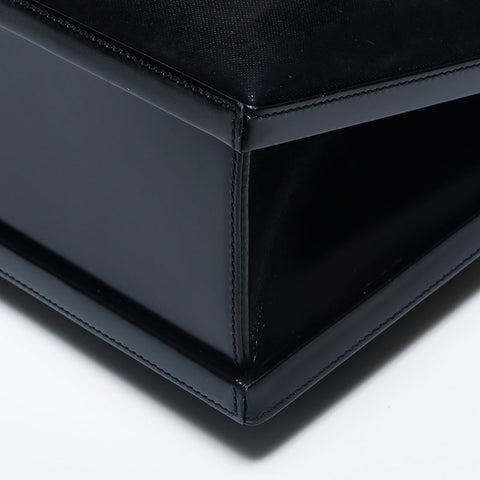 Loewe Anagram绒面革手提包黑色WS11167