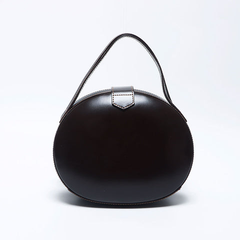 Loewe Anagram圆形皮革手提包棕色WS11168