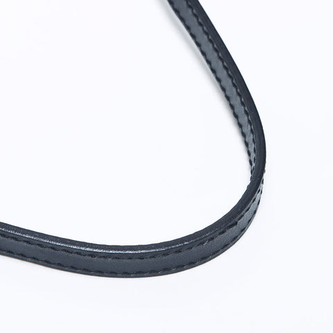 Celine C Macadam Canvas Hobo配件袋银色硬件肩带黑色WS11170