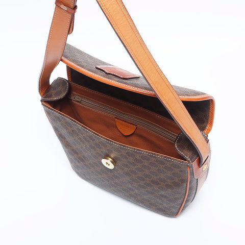 Celine Macadam PVC肩带棕色WS11171
