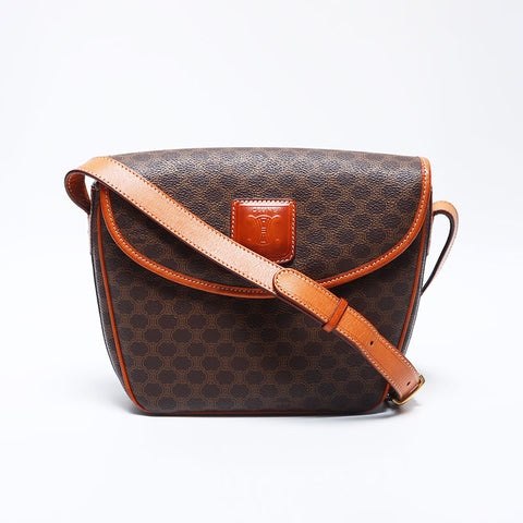 Celine Macadam PVC肩带棕色WS11171