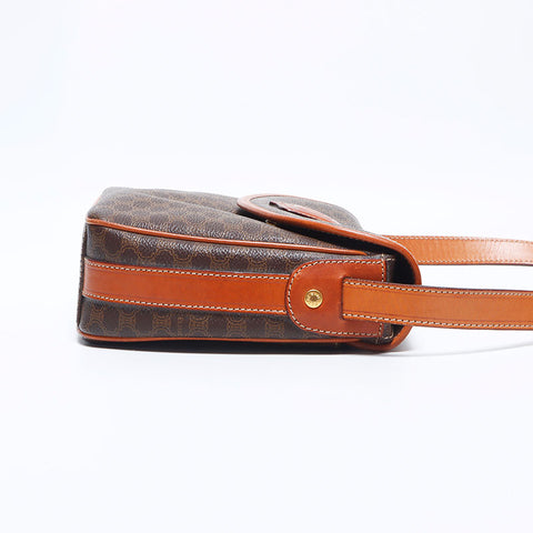 Celine Macadam PVC肩带棕色WS11171