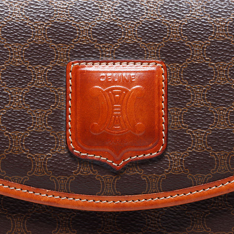 Celine Macadam PVC肩带棕色WS11171