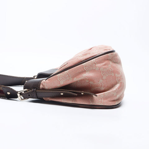 CELINE Macadam Canvas Trinoff Shoulder Bag Pink WS11175