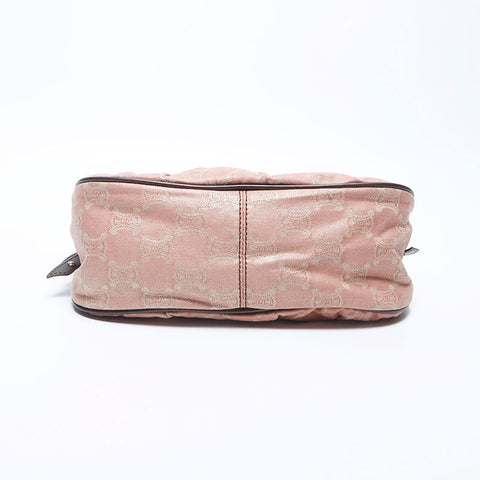 CELINE Macadam Canvas Trinoff Shoulder Bag Pink WS11175