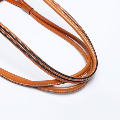 Loewe Anagram皮革侧口袋手提袋棕色WS11177