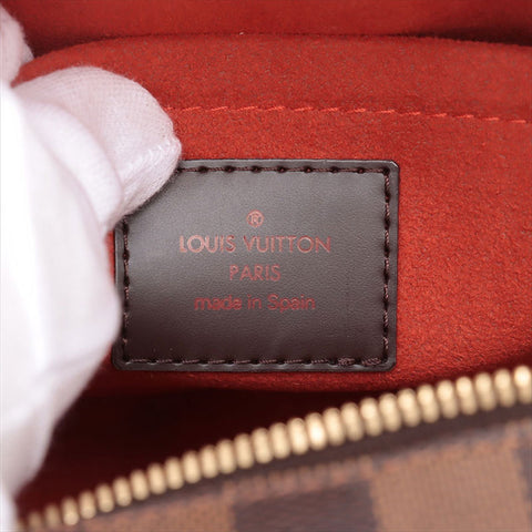 Louis Vuitton LOUIS VUITTON 2004 Seria Mini Damier Handbag Brown WS11185