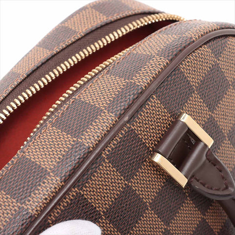 Louis Vuitton LOUIS VUITTON 2004 Seria Mini Damier Handbag Brown WS11185