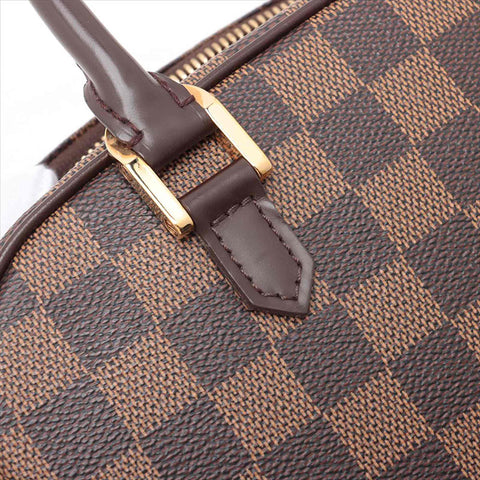 Louis Vuitton LOUIS VUITTON 2004 Seria Mini Damier Handbag Brown WS11185