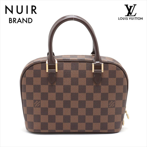 Louis Vuitton LOUIS VUITTON 2004 Seria Mini Damier Handbag Brown WS11185