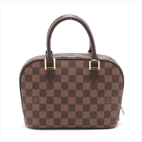 Louis Vuitton LOUIS VUITTON 2004 Seria Mini Damier Handbag Brown WS11185