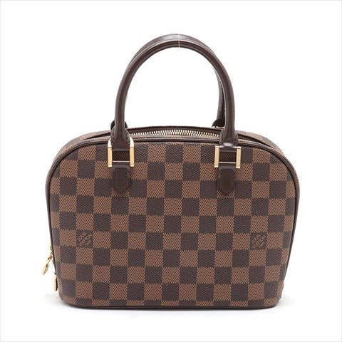 Louis Vuitton LOUIS VUITTON 2004 Seria Mini Damier Handbag Brown WS11185