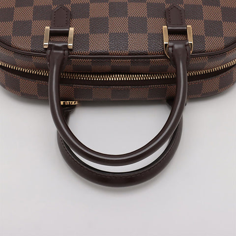 Louis Vuitton LOUIS VUITTON 2004 Seria Mini Damier Handbag Brown WS11185