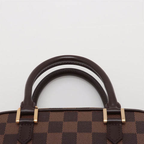 Louis Vuitton LOUIS VUITTON 2004 Seria Mini Damier Handbag Brown WS11185
