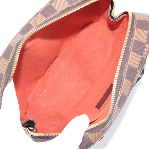 Louis Vuitton LOUIS VUITTON 2004 Seria Mini Damier Handbag Brown WS11185