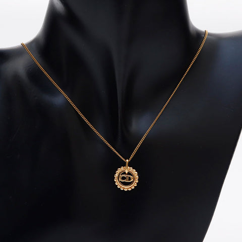 Christian Dior CD logo Necklace gold WS11202