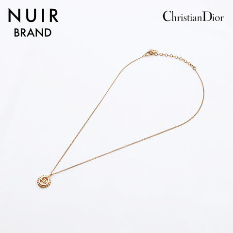 Christian Dior CD logo Necklace gold WS11202