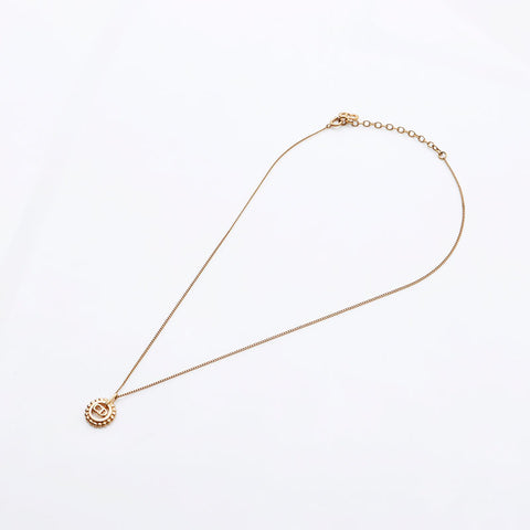 Christian Dior CD logo Necklace gold WS11202