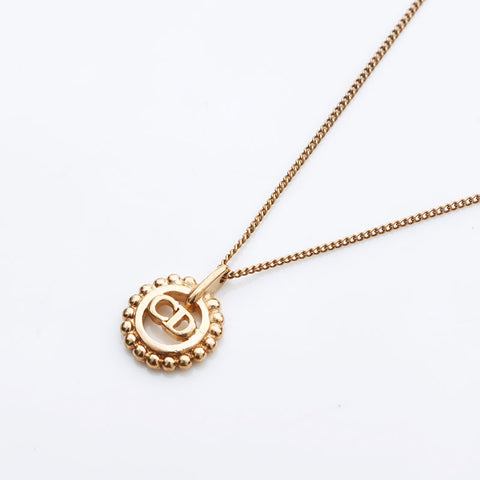 Christian Dior CD logo Necklace gold WS11202