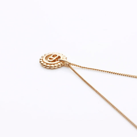 Christian Dior CD logo Necklace gold WS11202