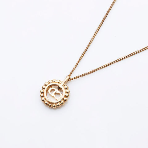 Christian Dior CD logo Necklace gold WS11202