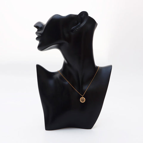 Christian Dior CD logo Necklace gold WS11202