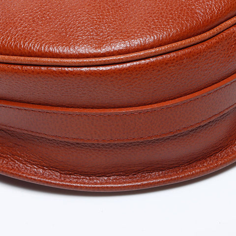 Yves Saint Laurent Yves Saint Laurent Laurent皮瓣YSL徽标肩袋棕色WS11205