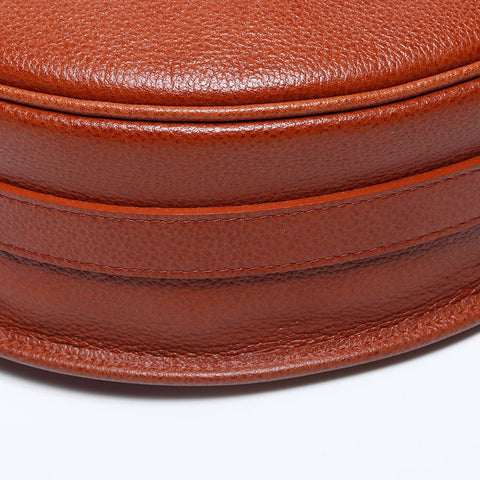 Yves Saint Laurent Yves Saint Laurent Laurent皮瓣YSL徽标肩袋棕色WS11205