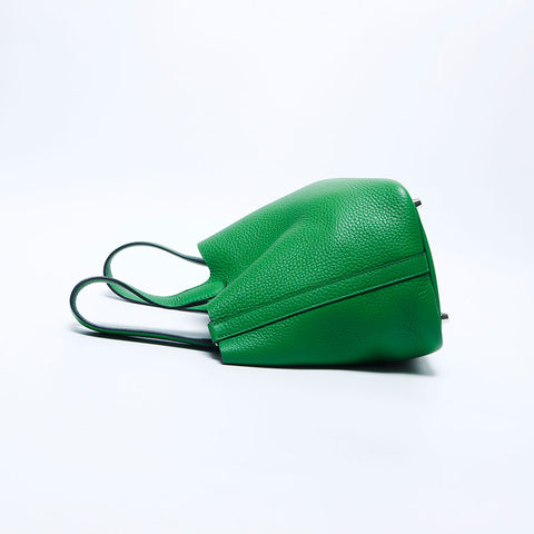 HERMES W Stamp Picotin Taurillon Clemence SilverMetal 2024 Handbag green WS11207