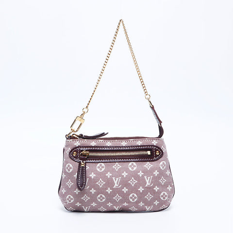 ルイ・ヴィトン LOUIS VUITTON 2010 キャンバス モノグラム ミニ ポシェットアクセソワール セピア ショルダーバッグ ピンク WS11209