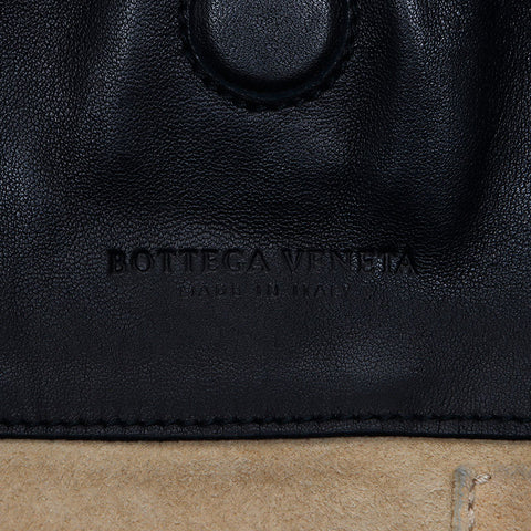 ボッテガヴェネタ BOTTEGAVENETA イントレチャート レザー ショルダーバッグ ブラック WS11210