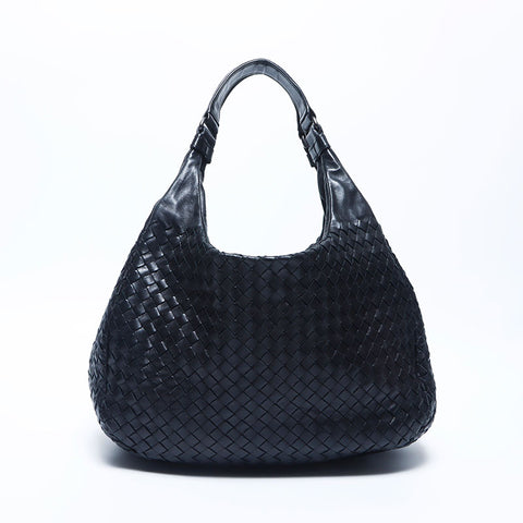 ボッテガヴェネタ BOTTEGAVENETA イントレチャート レザー ショルダーバッグ ブラック WS11210