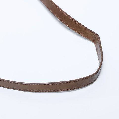 Fendi Mamma Bagget Leather铜牌肩带金色WS11213