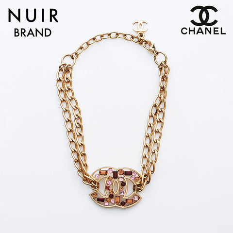 CHANEL COCO Mark Rhinestone 03A 2003 bracelet gold WS11224