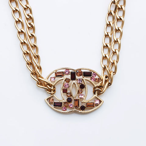 CHANEL COCO Mark Rhinestone 03A 2003 bracelet gold WS11224