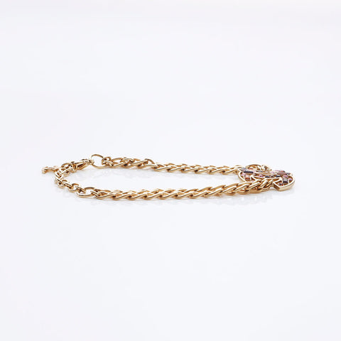 CHANEL COCO Mark Rhinestone 03A 2003 bracelet gold WS11224