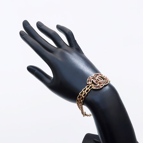 CHANEL COCO Mark Rhinestone 03A 2003 bracelet gold WS11224