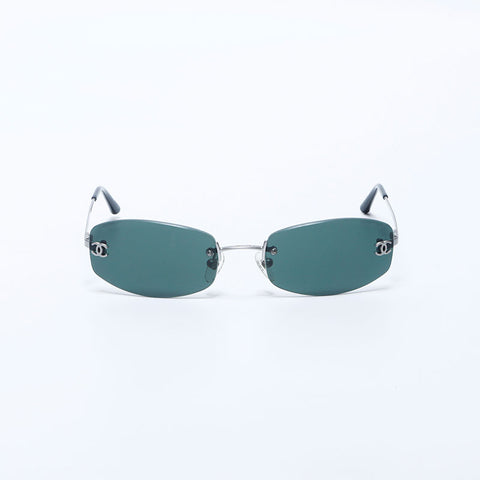 Chanel Chanel Rimless Coco Mark Sunglasses Black WS11229