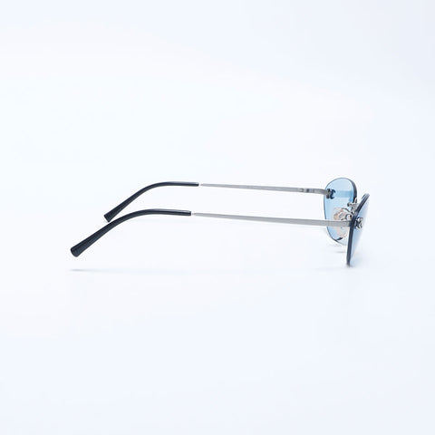 Chanel Chanel Randless Coco Mark Sonnenbrille Blau WS11234