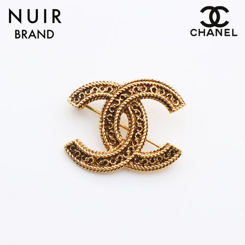 Chanel Coco Mark Brooch Gold WS11235
