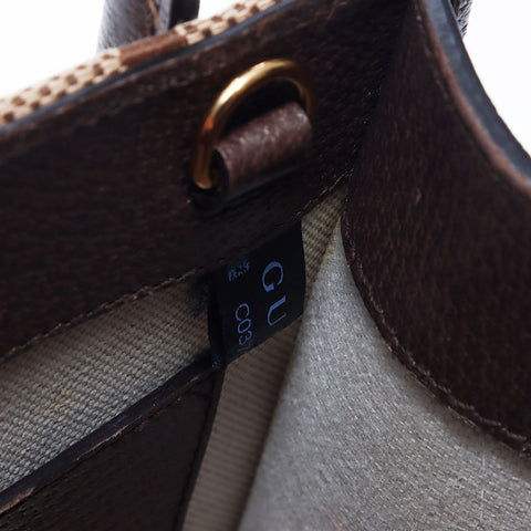 Gucci Jumbo GG帆布迷你手提袋肩袋棕色WS11239