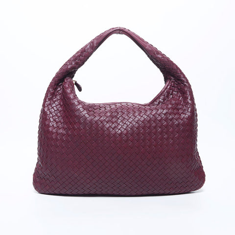 ボッテガヴェネタ BOTTEGAVENETA イントレチャート レザー ショルダーバッグ バーガンディー WS11254