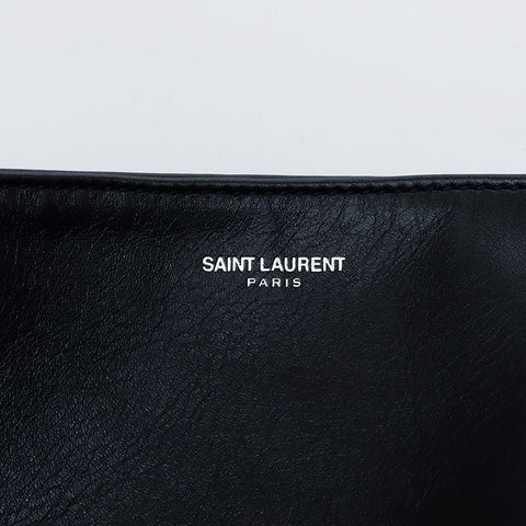 Yves Saint Laurent Yves Saint Laurent可逆绒面革皮包袋黑色WS11259