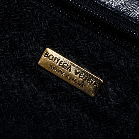 Bottegaveneta Intrecciato Lamb Leather Backpack/Daypack Navy Beige WS11261