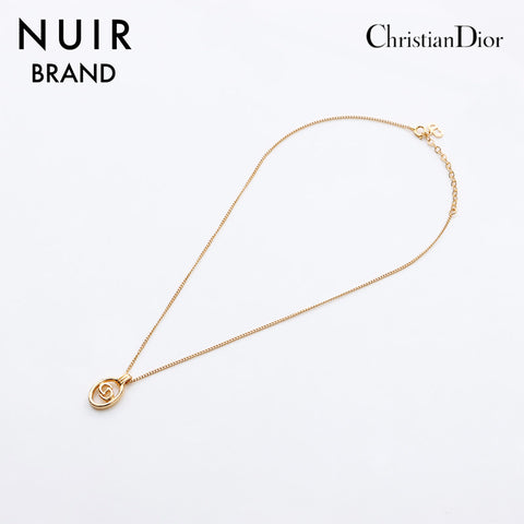 クリスチャンディオール Christian Dior CDロゴ ネックレス ゴールド WS11265