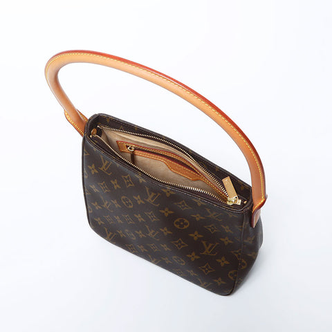 ルイ・ヴィトン LOUIS VUITTON 2002 ルーピング モノグラム MM ショルダーバッグ ブラウン WS11275