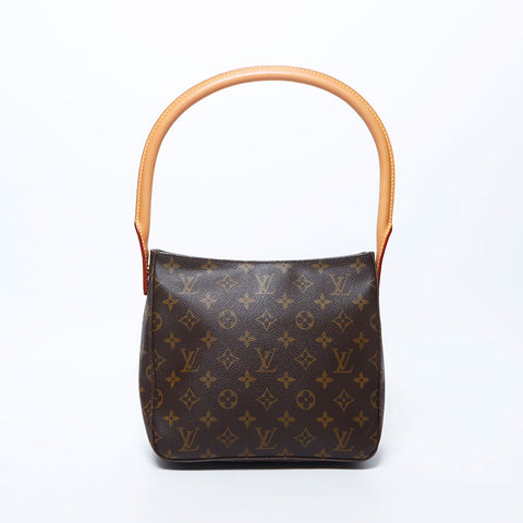 ルイ・ヴィトン LOUIS VUITTON 2002 ルーピング モノグラム MM ショルダーバッグ ブラウン WS11275