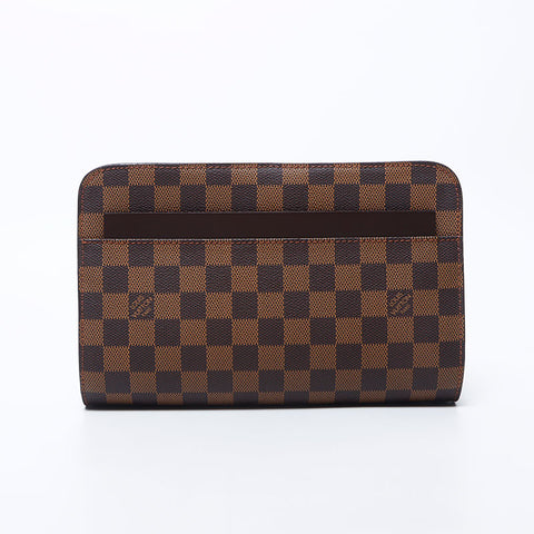 ルイ・ヴィトン LOUIS VUITTON 2008 ダミエ サンルイ クラッチバッグ ブラウン WS11278