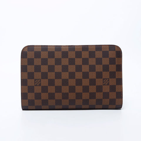 ルイ・ヴィトン LOUIS VUITTON 2008 ダミエ サンルイ クラッチバッグ ブラウン WS11278